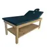 Green oak bed Natural look with green vynil