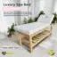 Natural and white bed natural look spa bed