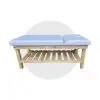 Oak Bed - White 2 Luxury Spa Bed Natural Look