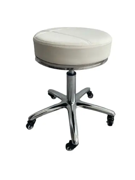 White louis stool Lousi white therapist stool